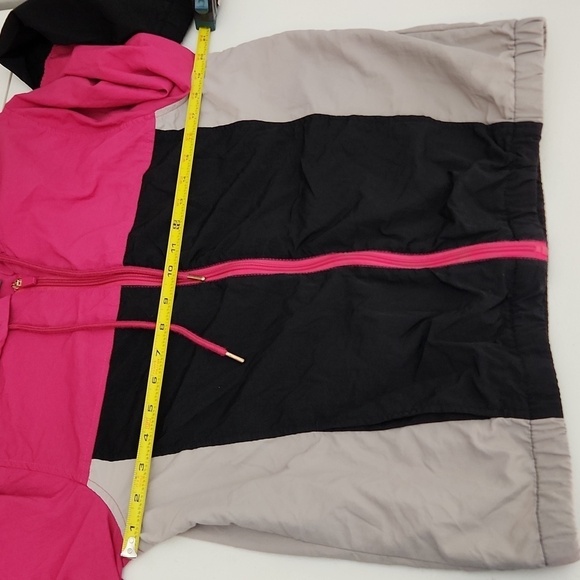 Ashley Jacket Womens 26 international Windbreaker Track Size Large Pink Black - Picture 3 of 8